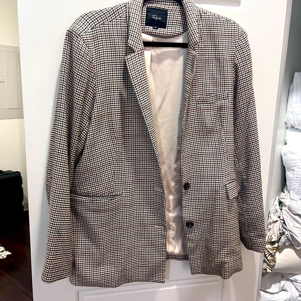 Rails Stanton Houndstooth Blazer- Cambridge Plaid - image 1